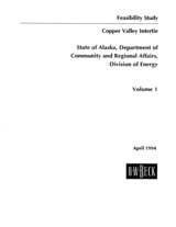 Copper Valley Intertie Feasibility Study Volume 1 April 1994